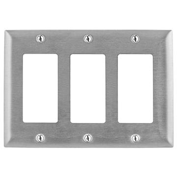 HUBBELL SS263 PLATE 3G DECORA SS