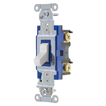 HUBBELL 1201W INTERR 15A 1P 120/277VWHITE