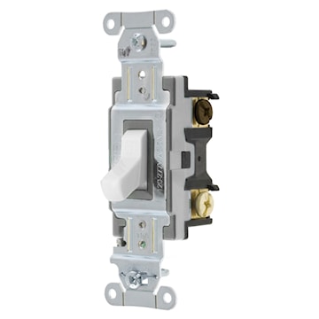HUBBELL CS315W INTERR 15A 3W 120/277VWHITE