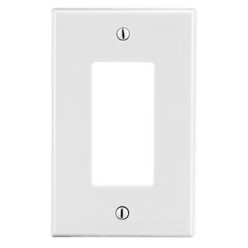 HUBBELL P26W PLATE 1G 1 DECORATIVE STYLE WHITE