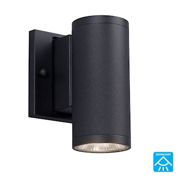 GALAXY LIGHTING L325531BK LED WALL LUM CYL ROUND 2.75IN 10W 3K 800LM BLACK