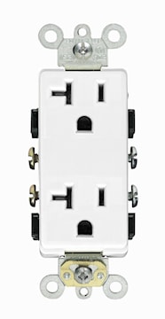 LEVITON DR20-W RECEPT 20A 125V DECORABLANC