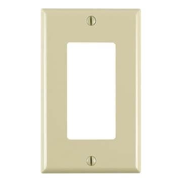 LEVITON 80401-CNI PLATE 1G DEC PLAST 347VIVOIRE