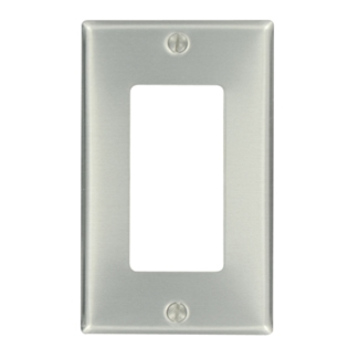 LEVITON 83401 PLATE 1G DEC ALUM