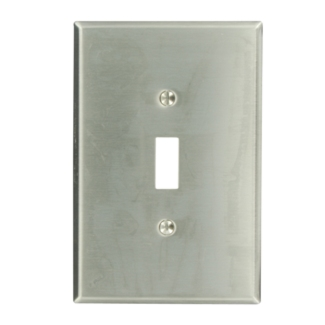 LEVITON 84101 1G OVERSIZED ROCKER PLATE STAINLESS STEEL