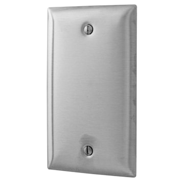 HUBBELL SS13 PLAQUE VIERGE 1GANG ACIER INOX