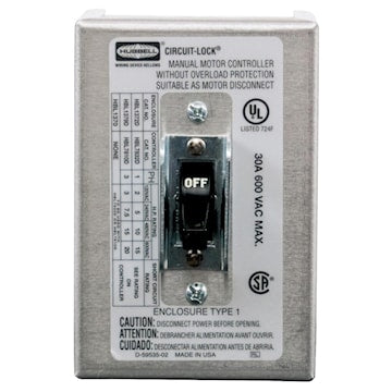 HUBBELL HBL1379 30A 3P NEMA 1 SWITCH DISCONNECT