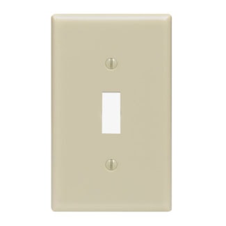 LEVITON 86001 PLAQUE 1G INTERR PLASTIVOIRE
