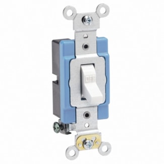 LEVITON 1201-2W INTERR 15A 1P 120/277VBLANC