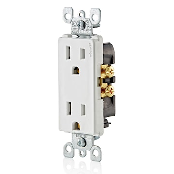LEVITON 5325-W RECEPT 15A 125V DEC DUPLEX WHITE (AI)