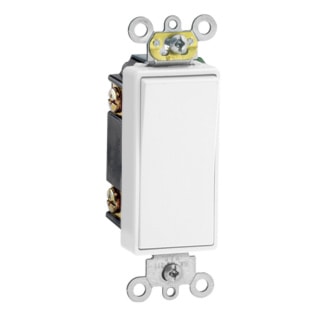LEVITON 5693-2W INTERR 15A 3V 120/277VDEC BLANC