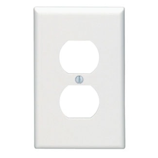 LEVITON 80503-W PLAQUE 1G DUP MEDIUMBLANC
