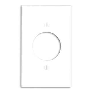 LEVITON 80720-W PLATE 1G 1 OUTLET 1.578 DIAMETER WHITE NYLON