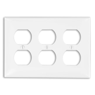 LEVITON 80730-W PLATE 3G NYLON WHITE
