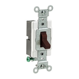LEVITON CS115-2 INTERR TOGGLE STD 1P 15A120/277V BROWN