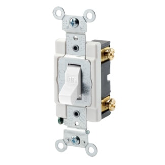 LEVITON CSB1-15W INTERR 15A 1P 120/277VWHITE