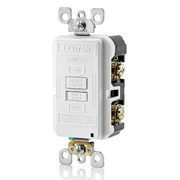 LEVITON GFRBF-W RECEPT DDFT AUTO TEST 20A125V ILLUM BLANC