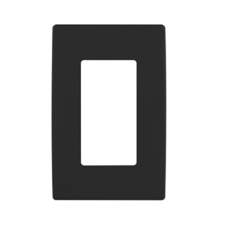 LEVITON REWP1-OB PB BLACK ONYX SINGLE PLATE