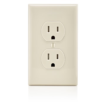 LEVITON T5320-T RECEPT 15A 125V DUPINVIOL AMANDE CLAIR