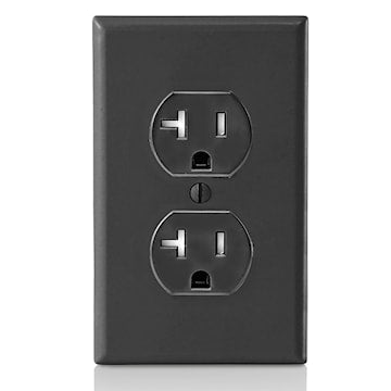 LEVITON T5820-E RECEIPT 20A 125V DUPINVIOL EBENE