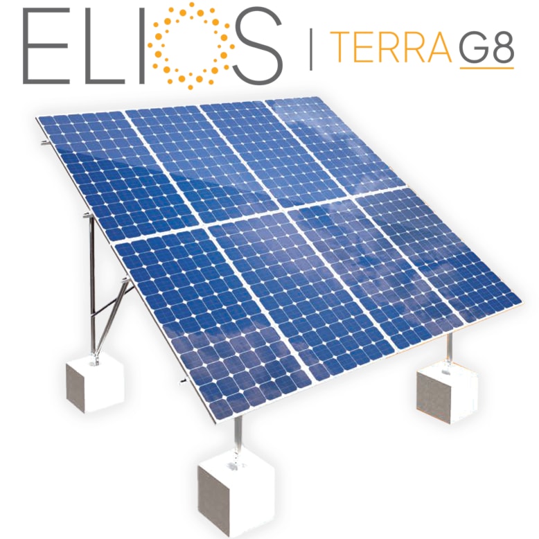 ELIOS ELIOSGM-GS-C-8 SUPPORT AU SOL TERRA G8POUR 8 PANNEAUX SOLAIRES