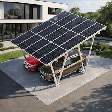 ELIOS ELIOSCARPORTM15 CARPORT2 ABRI AUTO 15 PANNEAUX SOLAIRES 9KW+