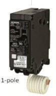 SIEMENS BF120A DISJ DFT 20A 1P 120V 10KA BOLT UNIPO 5MA 