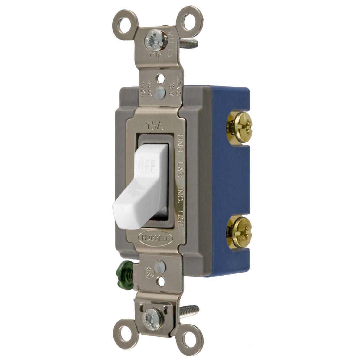 Interrupteur 15A 1 pôle 120/277V - Blanc