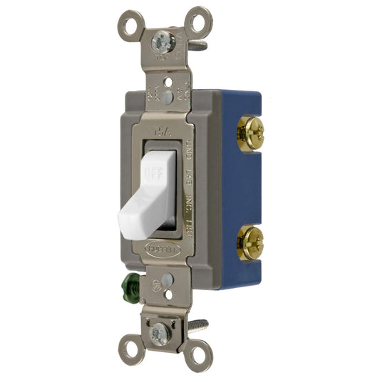 Interrupteur 15A 1 pôle 120/277V - Blanc
