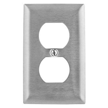 HUBBELL SS8 PLAQUE 1G DUPLEX SS