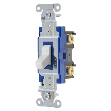HUBBELL 1203W INTER 15A 3V 120-277V BLANC