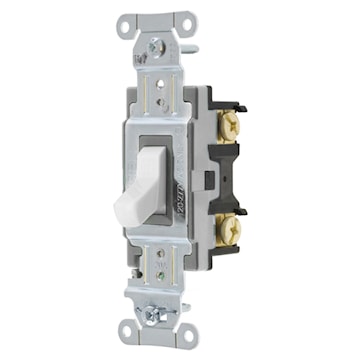 HUBBELL CSB220W INTERR 20A 120/277VDUPLEX WHITE