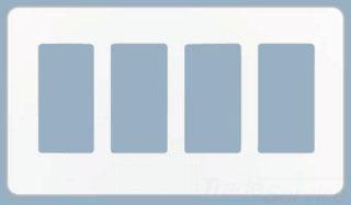 LUTRON CW-4-WH PLAQUE MUR QUADRUPLEBLANC CLARO