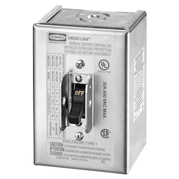 HUBBELL HBL1372 30A 2P NEMA 1 SWITCH DISCONNECT