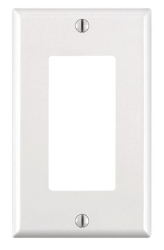 Plaque murale Decora pour un dispositif/DDFT, format ordinaire, thermodurci, montage sur dispositif - Blanc