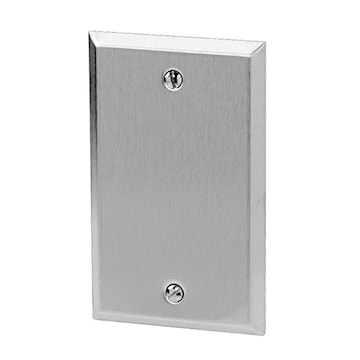 ABB CI97012 PLATE 2G BLANK STAINLESS STEEL 