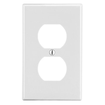 HUBBELL P8W PLAQUE 1G 1 DUPLEX BLANC