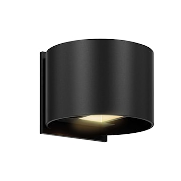 ECLAIRAGE DALS LEDWALL002D-BK LUM MURALE COURBEE 7W 120V 3K 600LM FINI NOIR