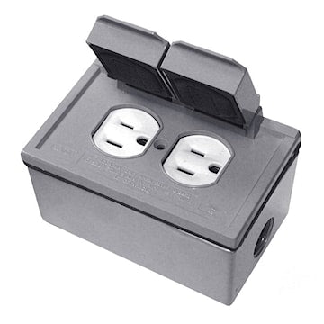 LEVITON 4976-KTG ENS RECEPT DUPLEX PLAST