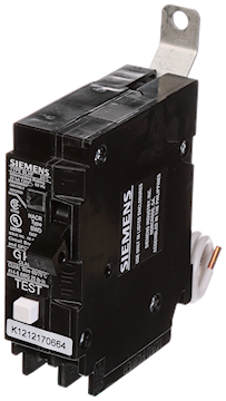 SIEMENS BF115A DISJ DFT 15A 1P 120V 10KA BOLT UNIPO 5MA 