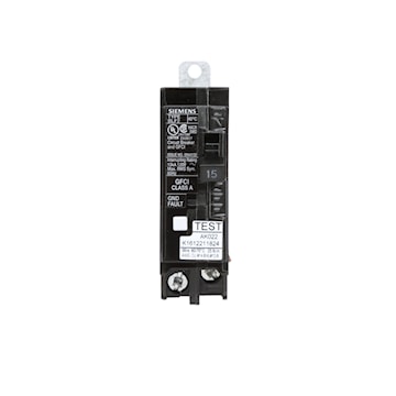 SIEMENS BF115A DISJ DFT 15A 1P 120V 10KA BOLT UNIPO 5MA 