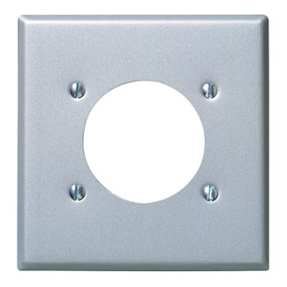 LEVITON 84026 PLAQUE 2G 1RECEPT SS