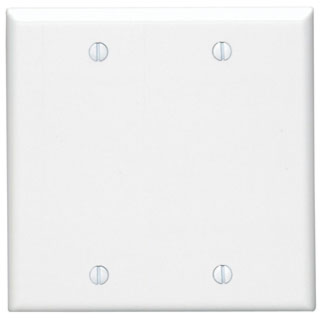 LEVITON 88025 PLAQUE 2G VIERGE PLASTBLANC