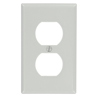 LEVITON 87003 GRAY DUPLEX PLATE 