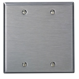 LEVITON 84025 PLAQUE 2G VIERGE SS