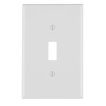 LEVITON 88001 PLATE 1G INTERR PLASTWHITE 