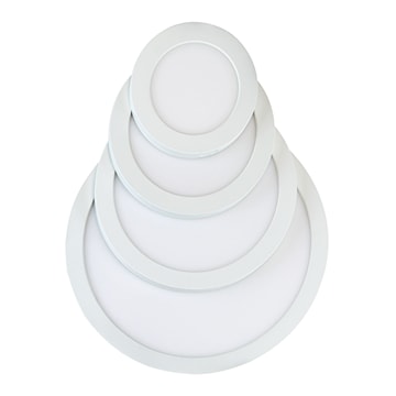 PRODUITS STANDARD 68713 PLAFONNIER DEL 5PO 6W 120V 3CCT ROND BLANC DIM