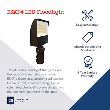 ACUITY/LITHONIA 276AM4 PROJ LED 111/124/150W 3CCT 120/347V ETR/TEN /PC 