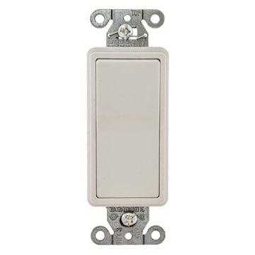 HUBBELL DS120W INTERR 20A 1P 120/277VDEC BLANC