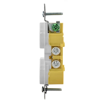 HUBBELL RR15SWTR RECEPT DUPLEX TR 15A 125V BLANC